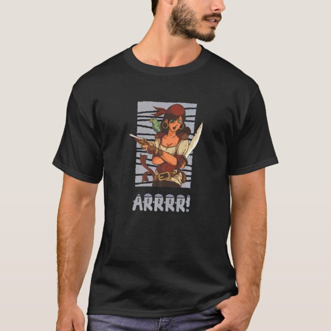 Camiseta Arrrrr Habla Como Un Bucanero Pirata De Aves Marin (Anverso)