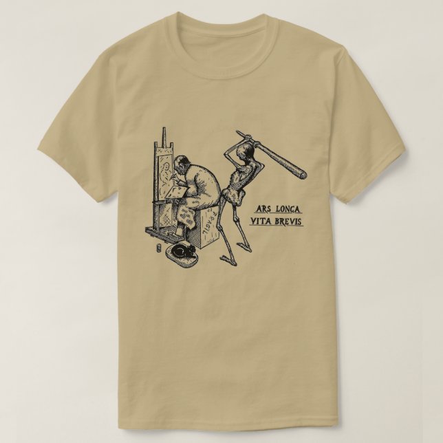 Camiseta Ars longa vita brevis (Diseño del anverso)