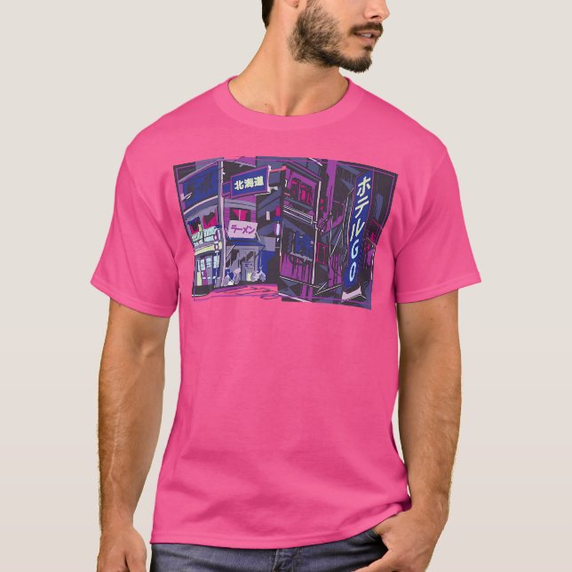 Camiseta Art Aestetic Style Vaporwave Cyberpunks (Anverso)