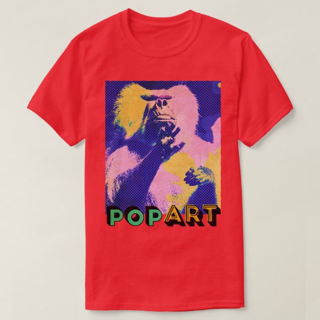 Camiseta Art Baboon Primate Retro (Diseño del anverso)