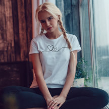 Camiseta Art De Dos Corazones