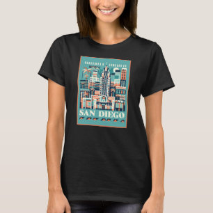 Camiseta Art Deco de San Diego California