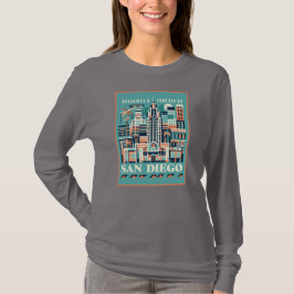 Camiseta Art Deco de San Diego California