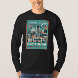 Camiseta Art Deco de San Diego California