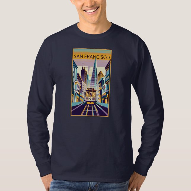Camiseta Art Deco de San Francisco California (Anverso)