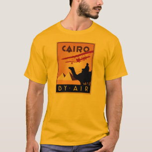 Camiseta Art déco del viaje de Egipto del vintage