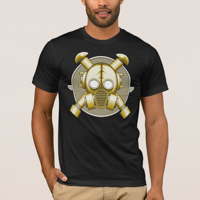 Camiseta Art déco Gasmask (Anverso)