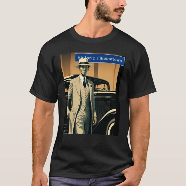 Camiseta Art Deco Manong Apparel Celebrating Historic Filip (Anverso)