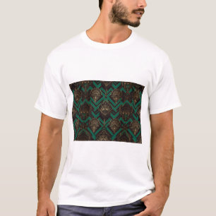 Camiseta Art Déco Oro Esmeralda