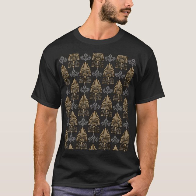 Camiseta Art Deco: Papel de escritorio de época sin foco (Anverso)