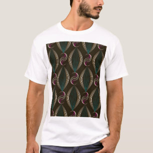 Camiseta Art deco: patrón geométrico vintage.