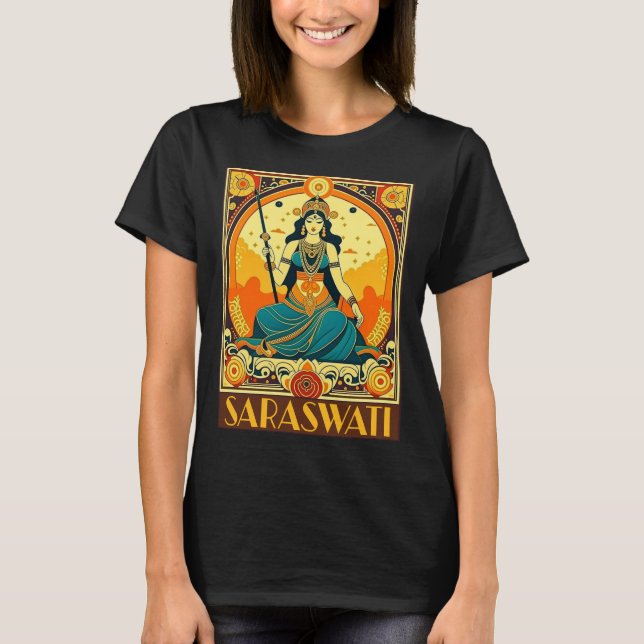Camiseta Art Deco Saraswati (Anverso)