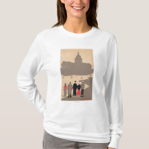 Camiseta Art déco SceneParis, Francia de Le Pantheon