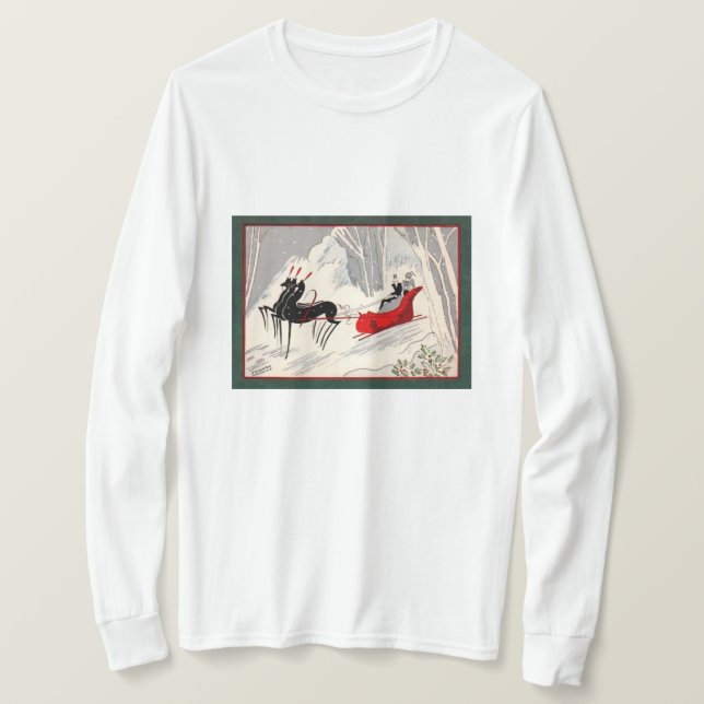 Camiseta Art Deco Sleigh Ride (Anverso del diseño)