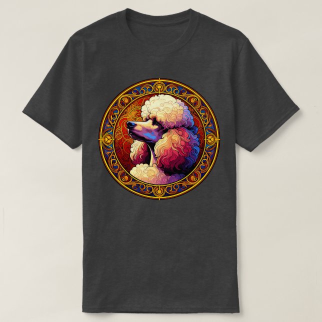Camiseta Art Deco Standard Poodle Guay Poodle Art (Diseño del anverso)