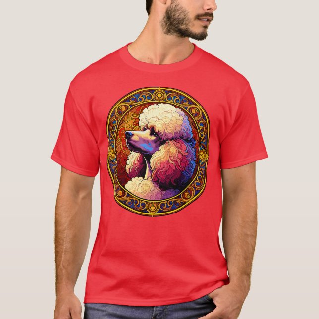 Camiseta Art Deco Standard Poodle Guay Poodle Art (Anverso)
