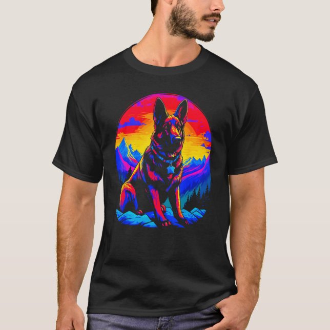 Camiseta Art German Shepherd Dog (Anverso)