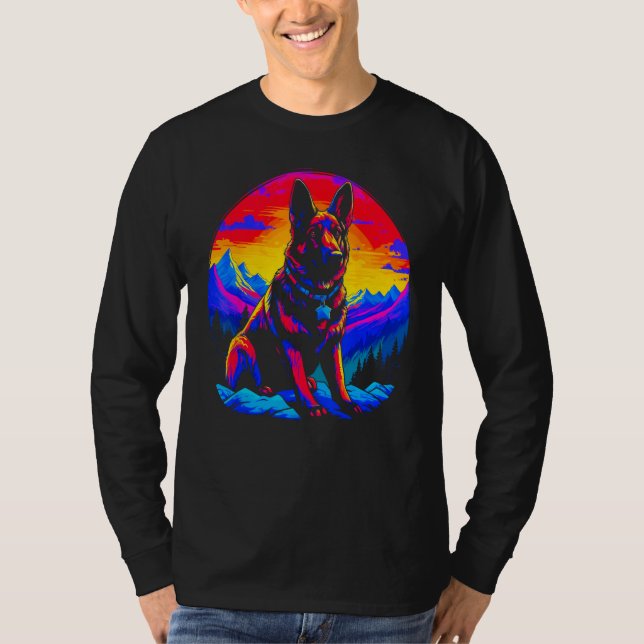 Camiseta Art German Shepherd Dog (Anverso)