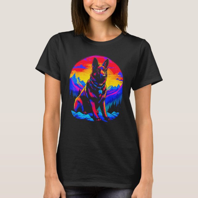 Camiseta Art German Shepherd Dog (Anverso)