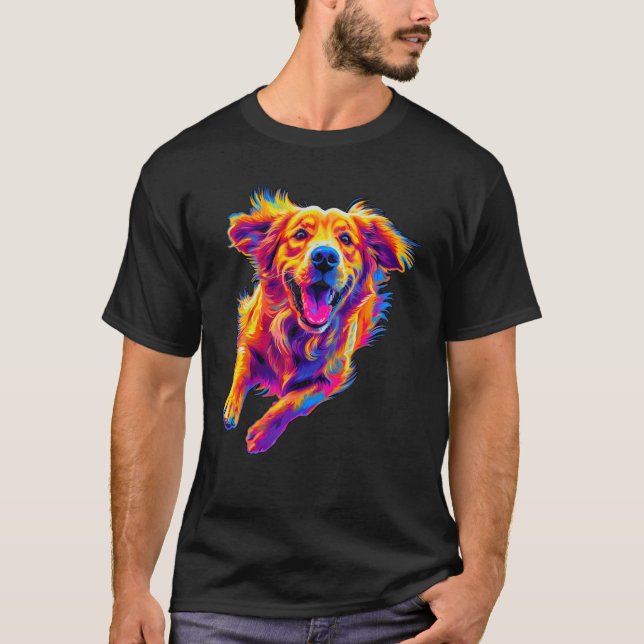 Camiseta Art  Golden Retriever Dog (Anverso)