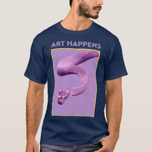 Camiseta Art Happens Art Snake