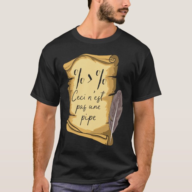 Camiseta Art History Ceci n'est Pas Une Pipe Data Scientist (Anverso)