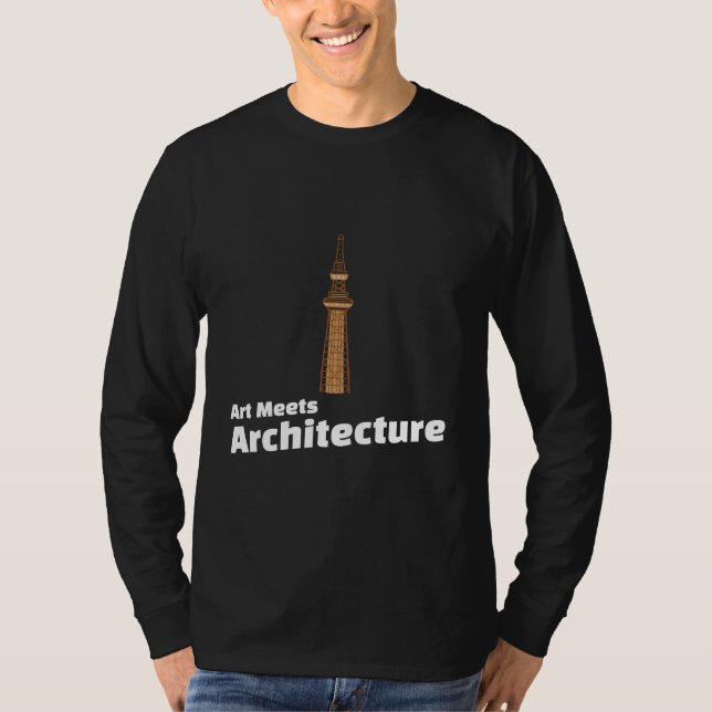Camiseta Art Meets Architecture – Architect Art  (Anverso)