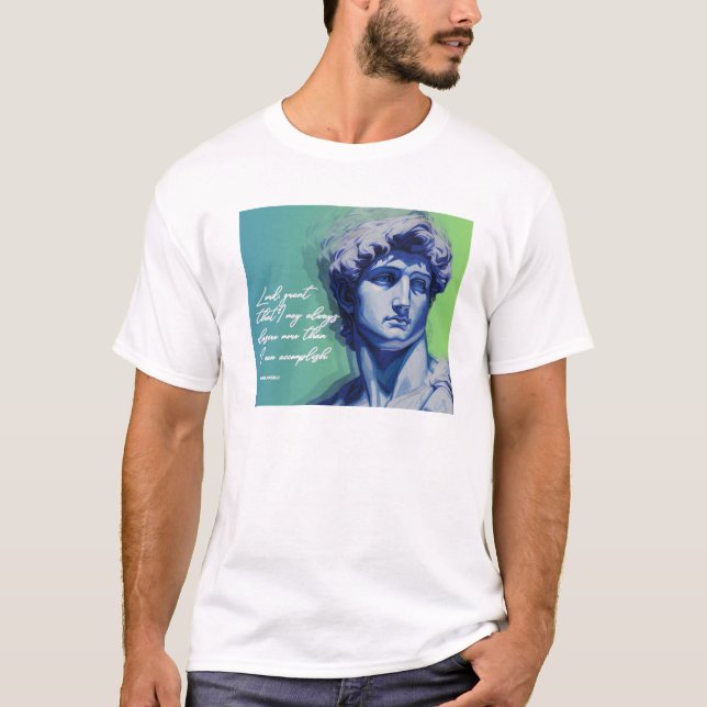 Camiseta Art Never Dies | Escultura de David (Anverso)