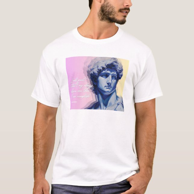 Camiseta Art Never Dies t-shirt | David Sculpture (Anverso)