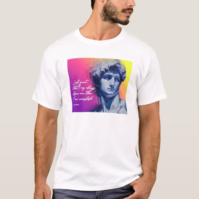 Camiseta Art Never Dies t-shirt | David Sculpture (Anverso)