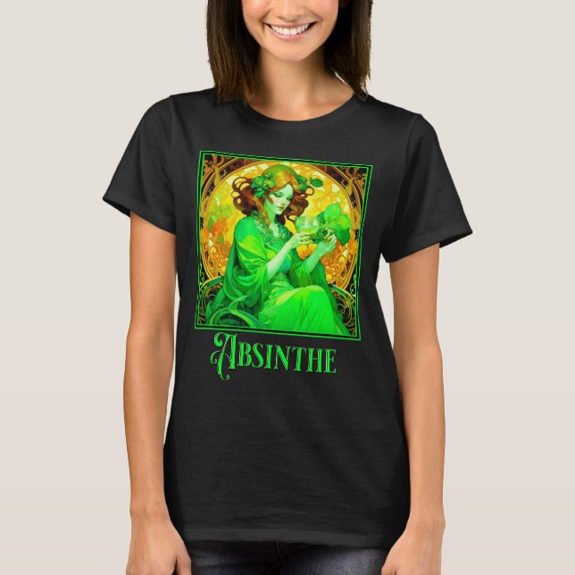 Camiseta Art Nouveau Absinthe (Anverso)