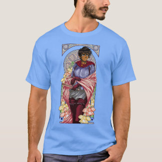 Camiseta Art Nouveau de un bello sustituto guerrero