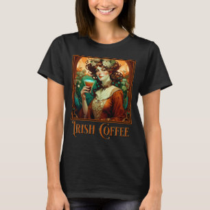 Camiseta Art Nouveau del café irlandés