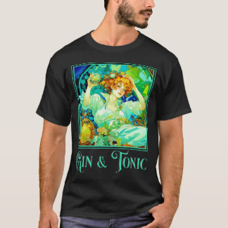 Camiseta Art Nouveau Gin & Tonic