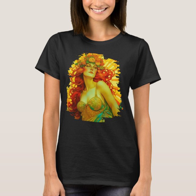 Camiseta Art Nouveau Litha (Anverso)