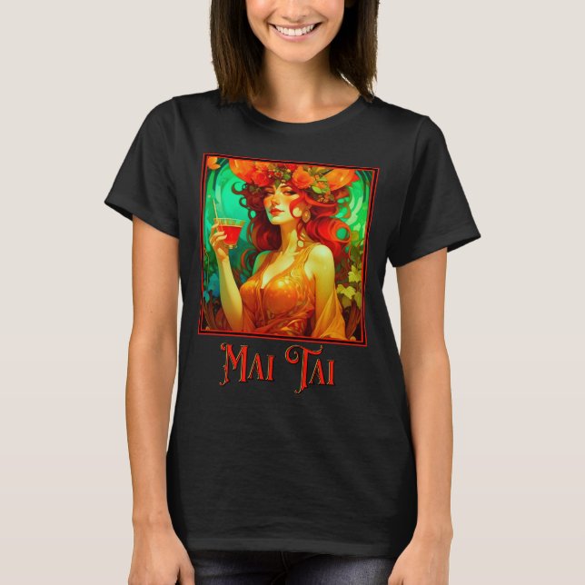 Camiseta Art Nouveau Mai Tai (Anverso)