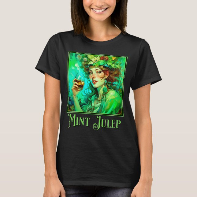 Camiseta Art Nouveau Mint Julep (Anverso)