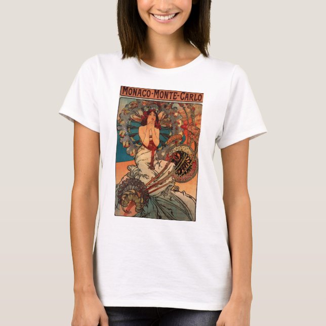 Camiseta Art Nouveau Mónaco Monte Carlo (Anverso)