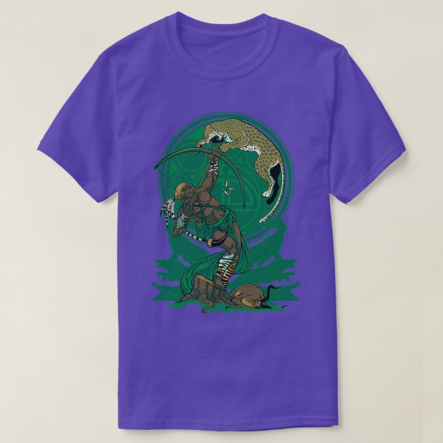 Camiseta Art Nouveau Oxossi (Diseño del anverso)