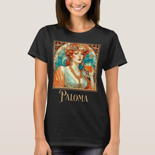 Camiseta Art Nouveau Paloma (Anverso)