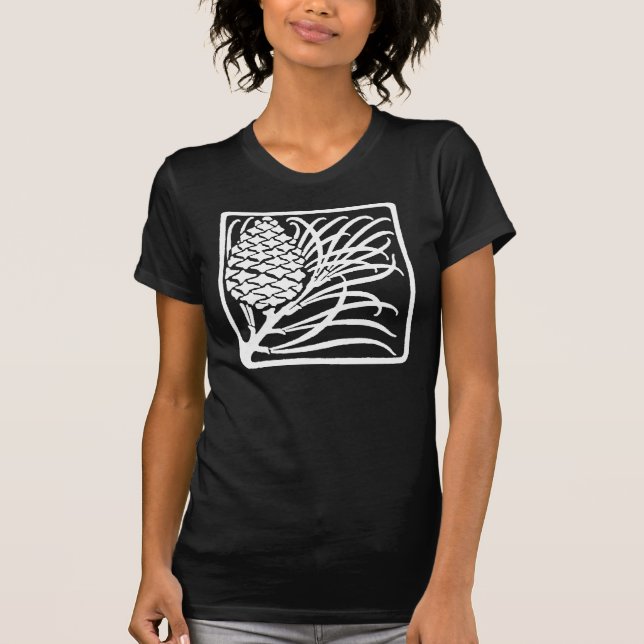 Camiseta Art Nouveau Pine Cone (Anverso)