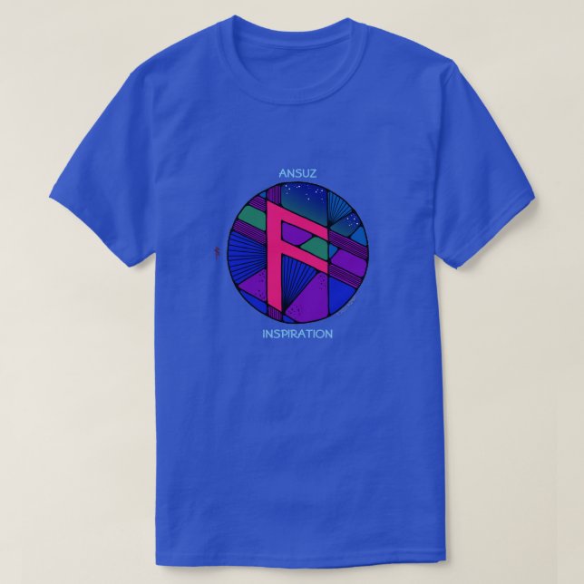Camiseta Art Nouveau Rune Ansuz - Inspiración (Diseño del anverso)