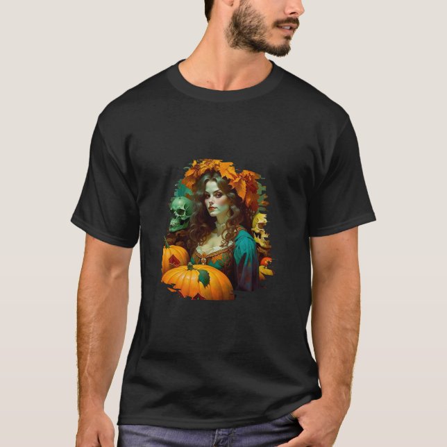 Camiseta Art Nouveau Samhain (Anverso)