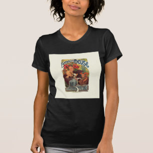 Camiseta Art Nouveau vintage Alphonse Mucha