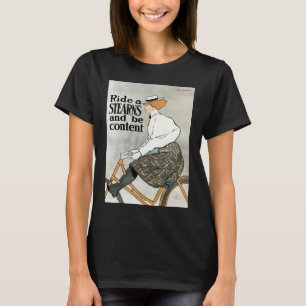 Camiseta Art Nouveau vintage, ciclismo de moto