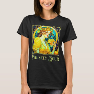 Camiseta Art Nouveau Whiskey Sour