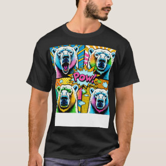 Camiseta Art Polar Bear Tee Vibrant Wildlife Fashion