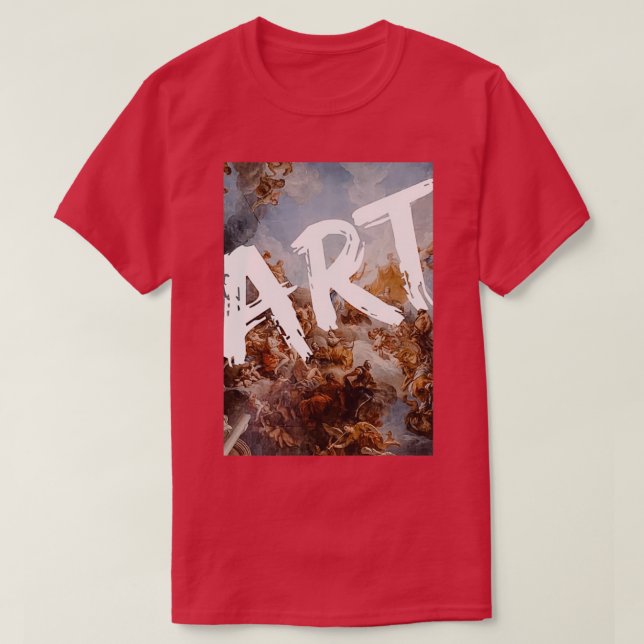 Camiseta ART Renaissance Pintura Graffiti Diseño Tipógrafo (Diseño del anverso)