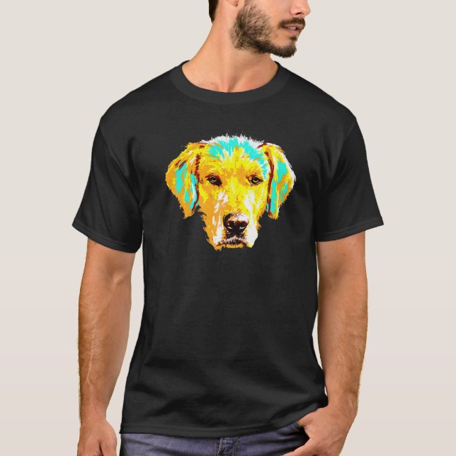 Camiseta Art Splash Labrador Design Pour Le Propritaire Du (Anverso)