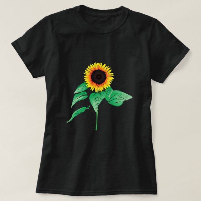 Camiseta Art Sunflower (Diseño del anverso)